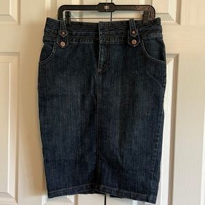 Venezia dark denim skirt